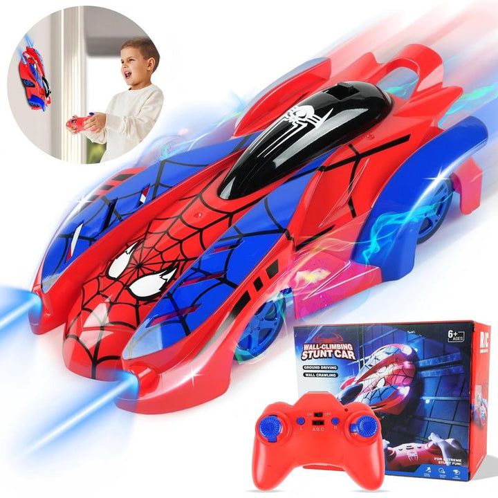 Wall Climbing RC Car – Electric Remote Control Racing Toy with LED Lights for Kids