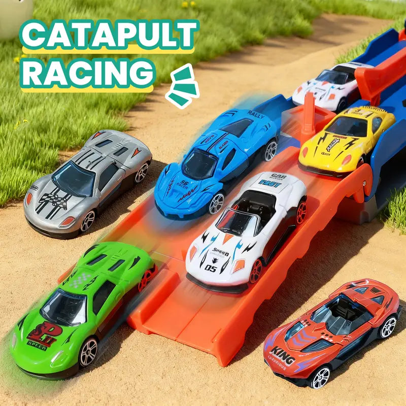 Dinosaur Transport Truck Toy – 12 Die-Cast Cars, Dino Transformation, Ideal Gift for 3-6 Year Old Boys