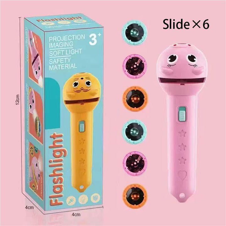 Educational Intelligent Cartoon Projector for Kids Fun Cognitive Learning Flashlight with Multiple Patterns