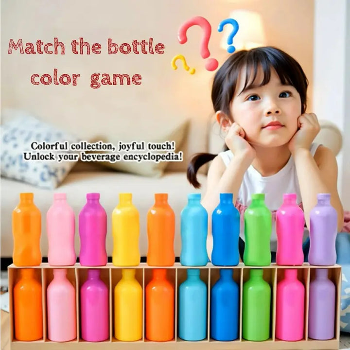 Match The Bottle Color Game – 20 Pieces for Family Game Nights, Enhances Logical Thinking