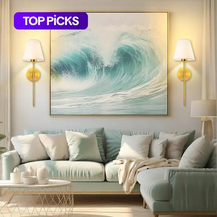 USB Rechargeable Wall Mounted Light with Remote Control