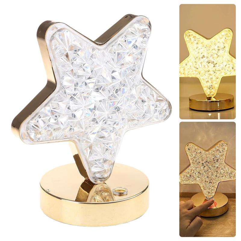 USB Rechargeable Modern Crystal Table Lamp LED Night Light