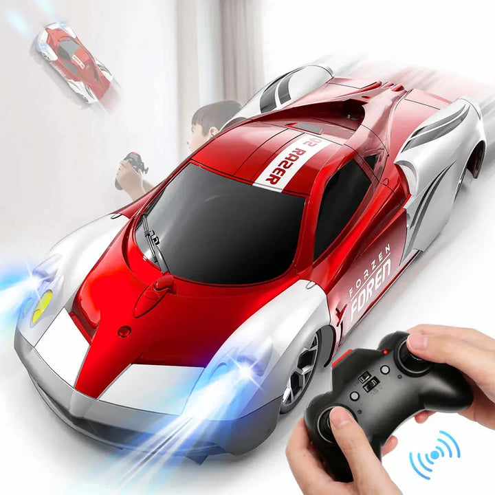 Wall Climbing RC Car – Electric Remote Control Racing Toy with LED Lights for Kids