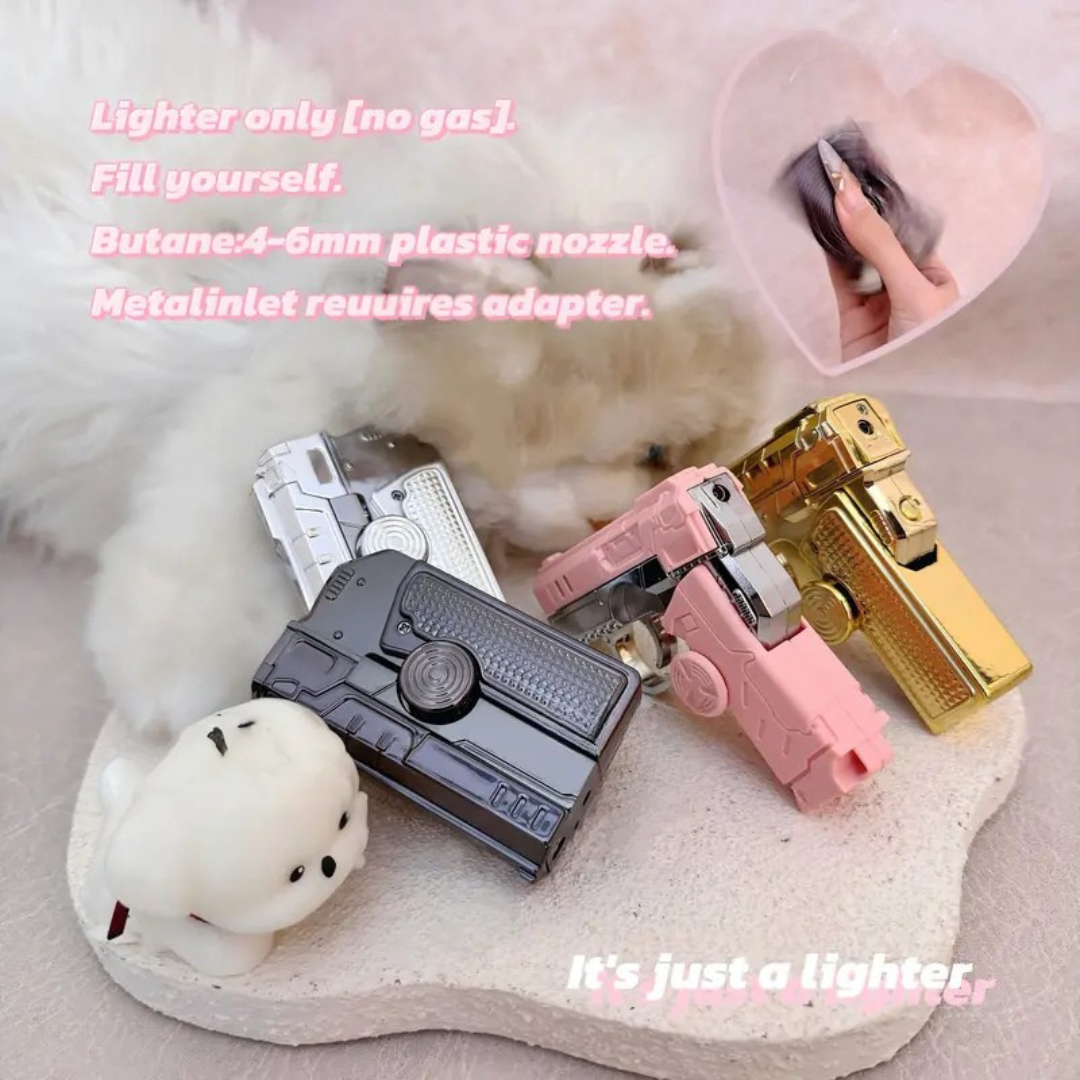 Windproof Torch Lighter Rotating & Foldable Steel Lighter for Daily Use & Outdoor Cooking