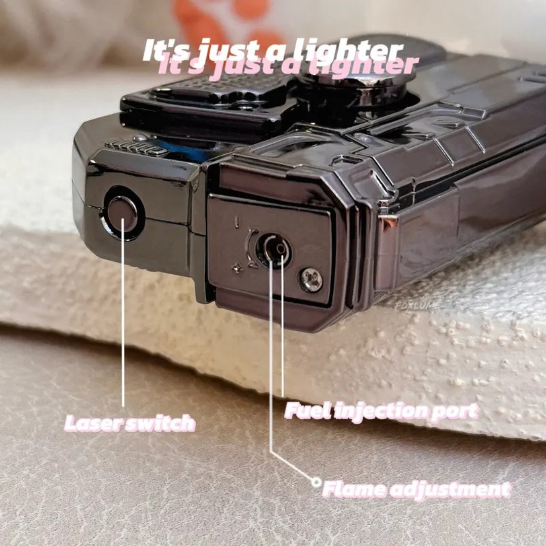 Windproof Torch Lighter Rotating & Foldable Steel Lighter for Daily Use & Outdoor Cooking