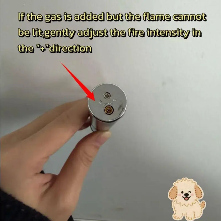 Refillable Metal Butane Torch Lighter Windproof Jet Flame with Adjustable, Child-Resistant Safety