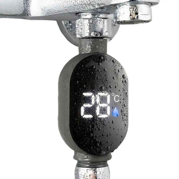 Shower Temperature Sensor Digital Thermometer with 1/2 Inch Nut Size, Precise Water Monitor