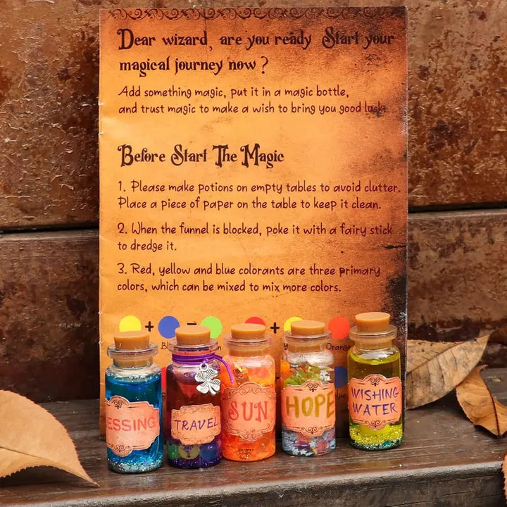 DIY Magic Potion Kit for Kids – Alritz 20-Bottle Wizard Dress-Up Toy for Boys & Girls, Ages 6+