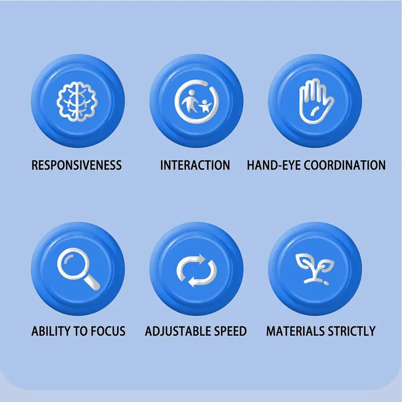 Reflex Challenge Game – Hand-Eye Coordination Toy with Adjustable Speed & Catching Sticks