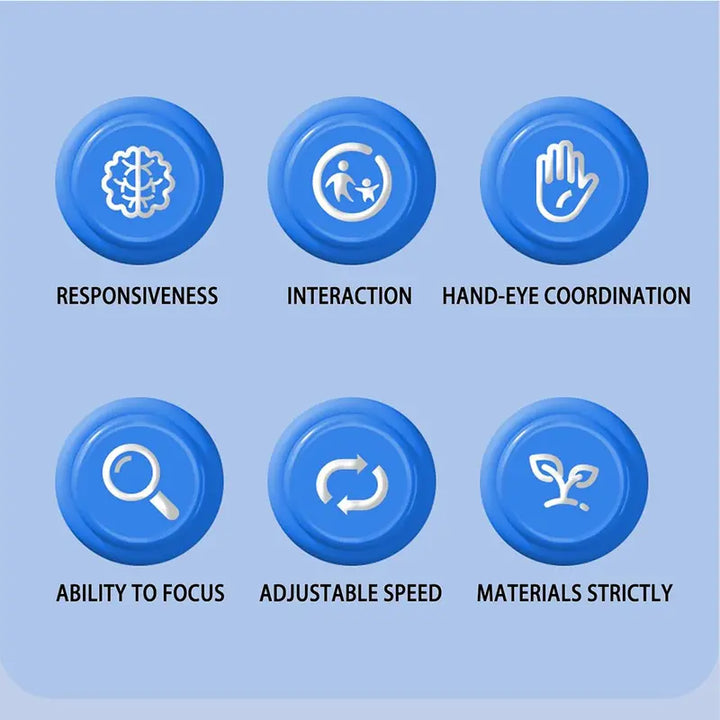 Reflex Challenge Game – Hand-Eye Coordination Toy with Adjustable Speed & Catching Sticks