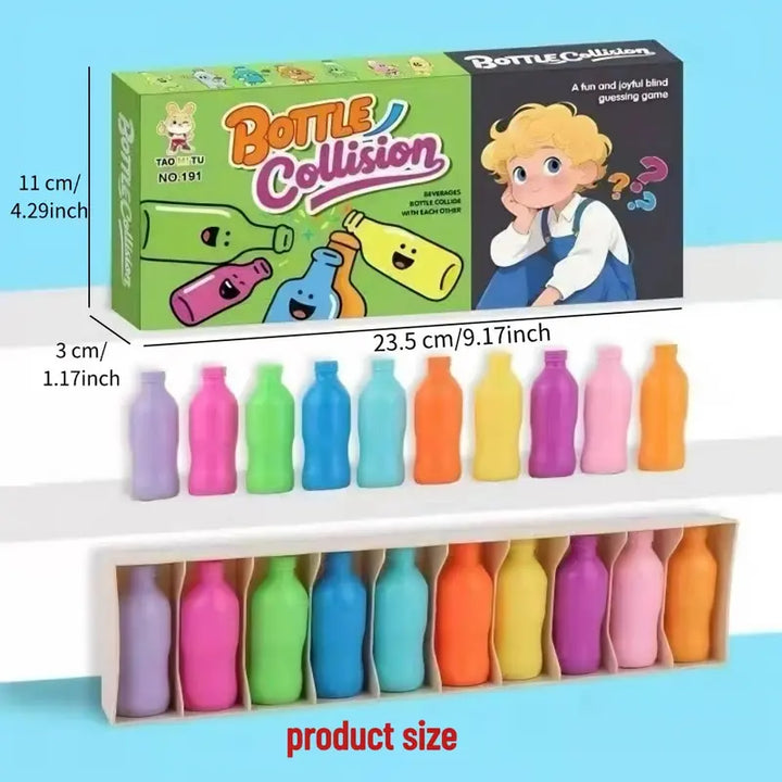 Match The Bottle Color Game – 20 Pieces for Family Game Nights, Enhances Logical Thinking