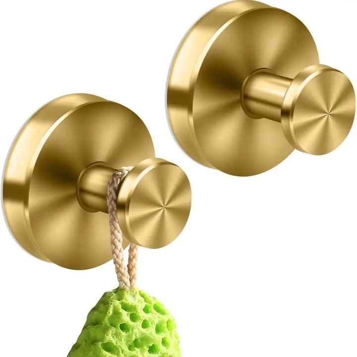 2 PCS Suction Cup Hooks – Waterproof Reusable Bathroom & Shower Towel Hooks
