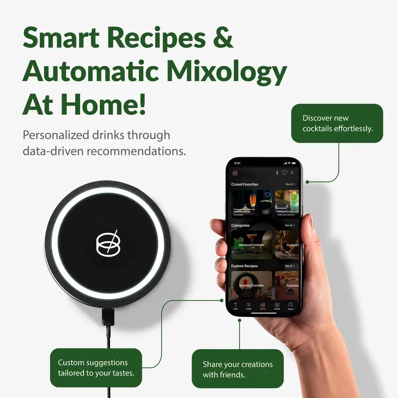 Automated Cocktail Machine – Smart Cocktail Maker with Interactive Lighting for Home Bars