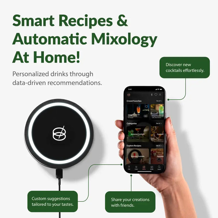 Automated Cocktail Machine – Smart Cocktail Maker with Interactive Lighting for Home Bars