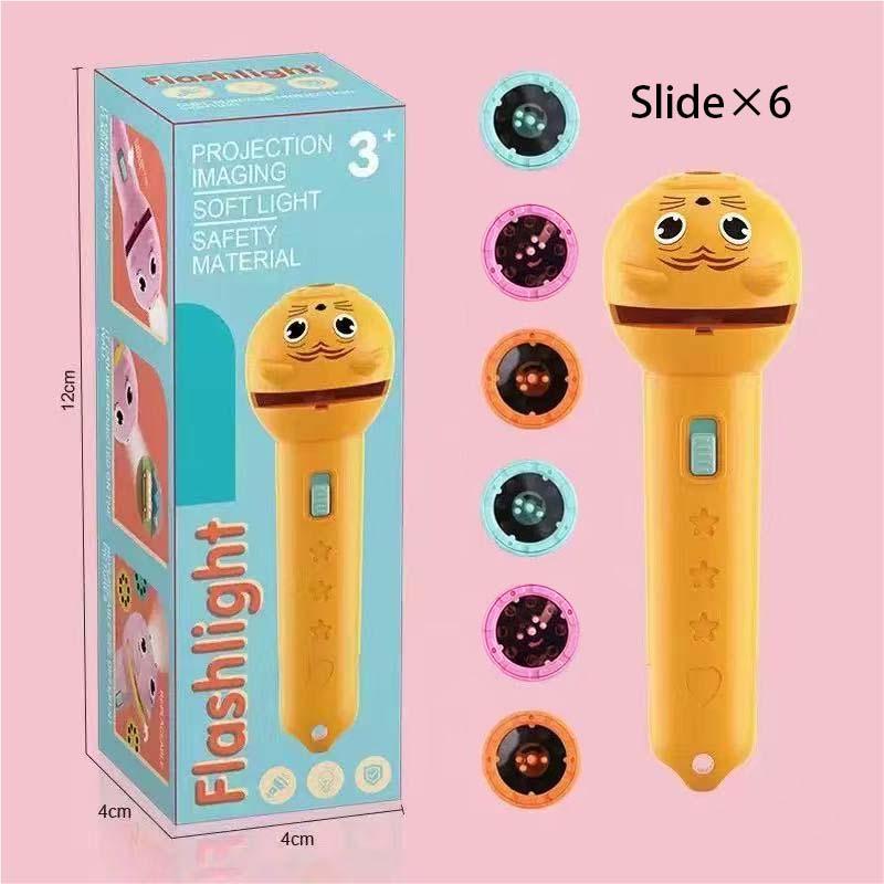 Educational Intelligent Cartoon Projector for Kids Fun Cognitive Learning Flashlight with Multiple Patterns