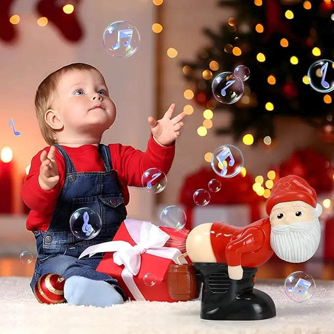 Farting Santa Bubble Machine – Christmas Bubble Blower with Funny Sounds & Holiday Music