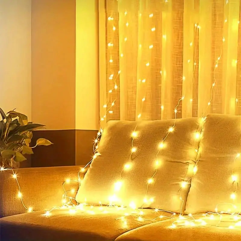 USB Powered LED Curtain String Lights  Decorative Lights