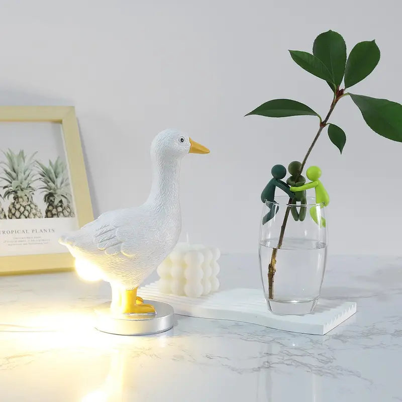Chicken Design Desktop Decorative Light Cute Resin Animal Lamp for Home & Office Decor