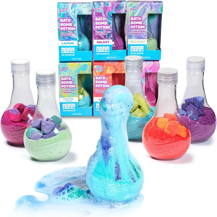 6-Pack Kids Bath Bombs – Fizzing, Foaming Bath Potion Set for Toddlers & Kids, Interactive Tub Fun