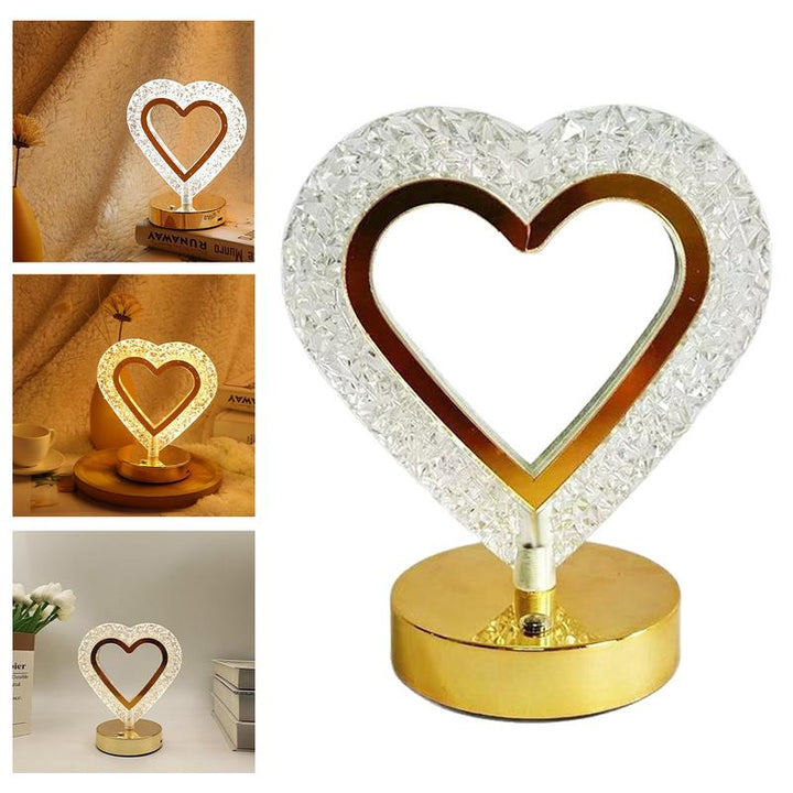 USB Rechargeable Modern Crystal Table Lamp LED Night Light