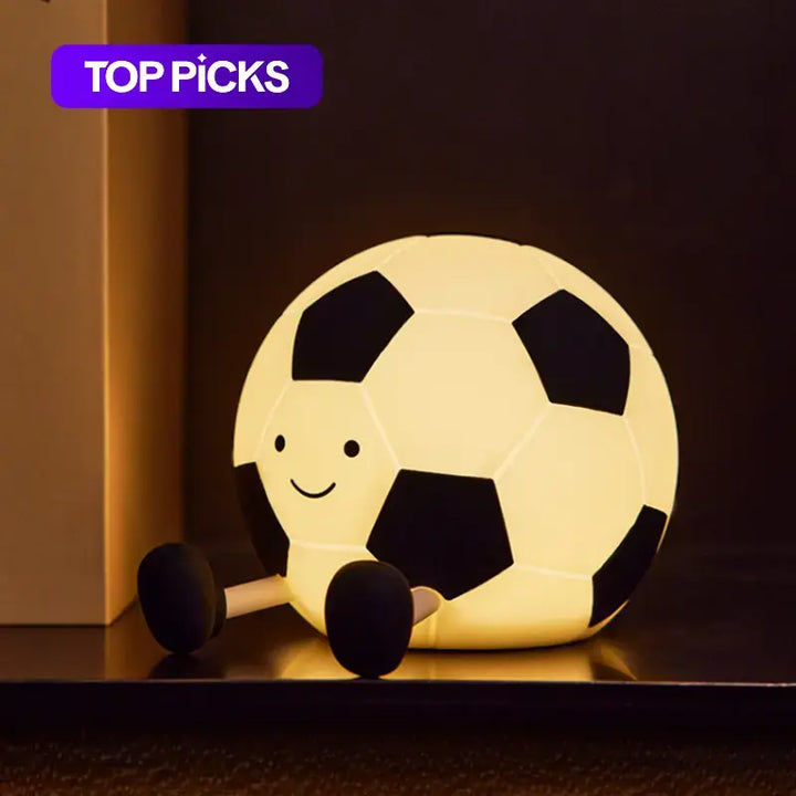 3-Level Rechargeable Dimmable Football Night Light