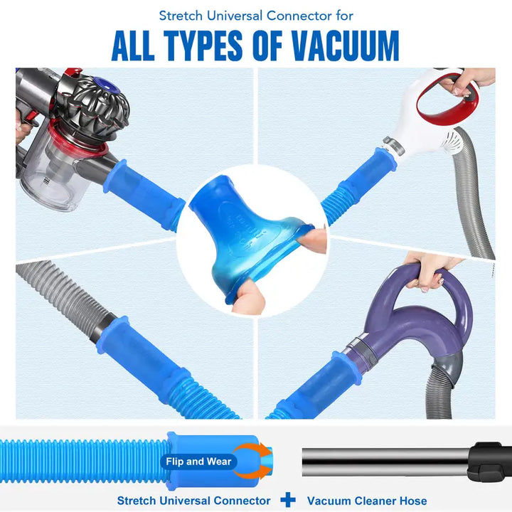 Dryer Vent Cleaning Tool Vacuum Hose Lint Remover with Universal Connector