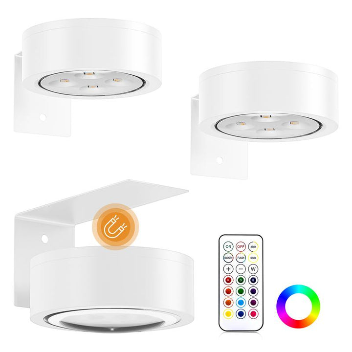 3-Pack RGB Picture Lights Magnetic Wall Lights with Remote, Timer, and Dimmable Control