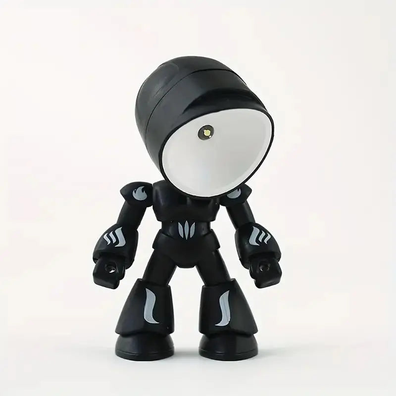 LED Mini Robot Night Light Cute Cartoon Companion Lamp for Bedroom & Desk Decor