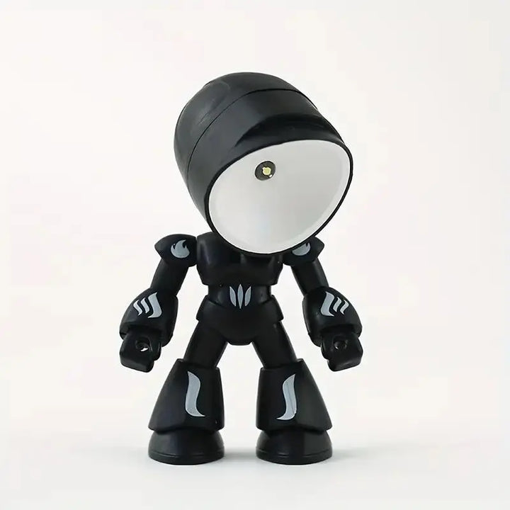 LED Mini Robot Night Light Cute Cartoon Companion Lamp for Bedroom & Desk Decor