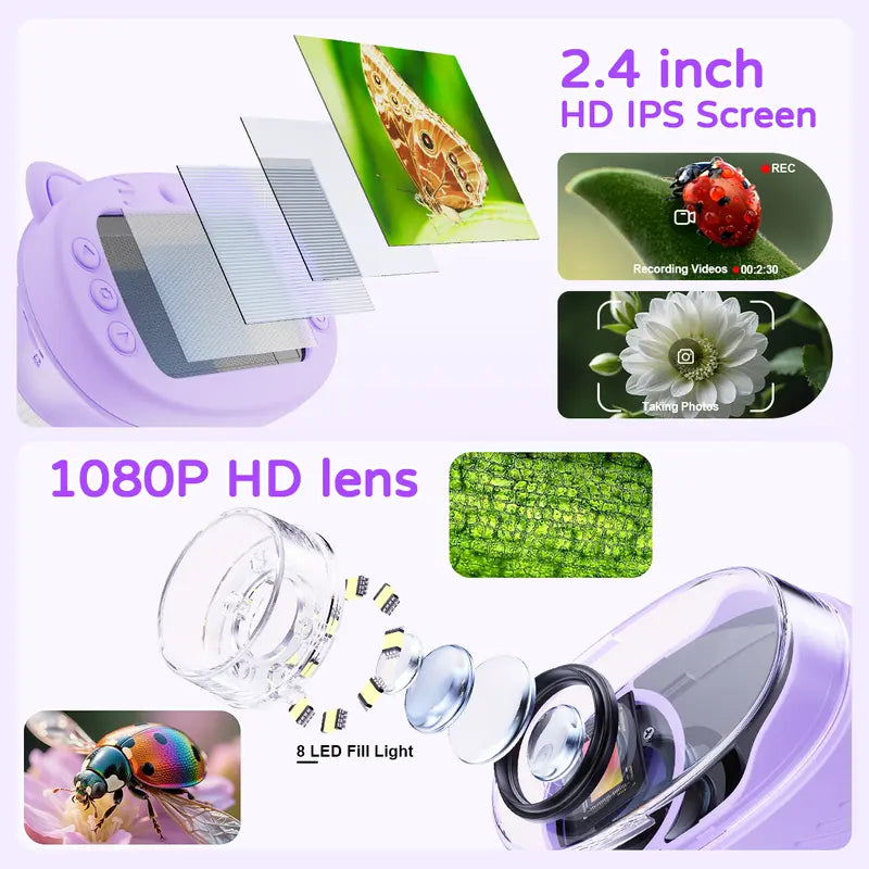 STEM Microscope with Camera – 2.4" 4K Screen, 1000X Magnification & 100m Telescope