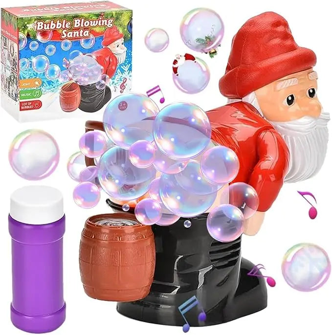 Farting Santa Bubble Machine – Christmas Bubble Blower with Funny Sounds & Holiday Music