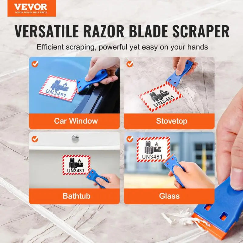 Plastic Blades for Razor Scraper Sticker, Decal & Adhesive Remover