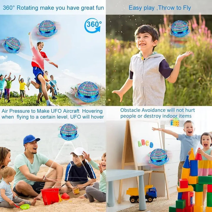 Galaxy Anti-Gravity Boomerang Ball – Hover Orb & LED Fly Spinners for Kids & Teens