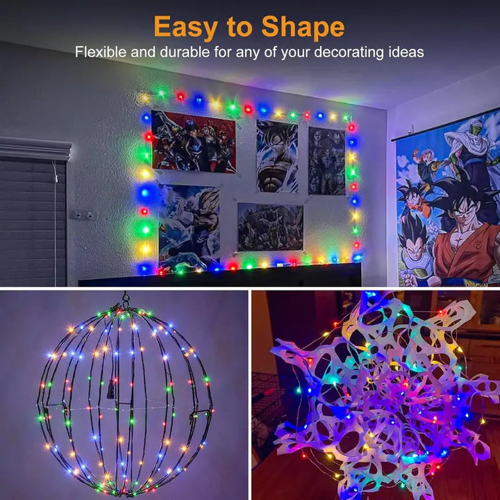 30-Pack LED Fairy Lights Battery Operated Warm White Silver Wire String Lights for DIY Decor