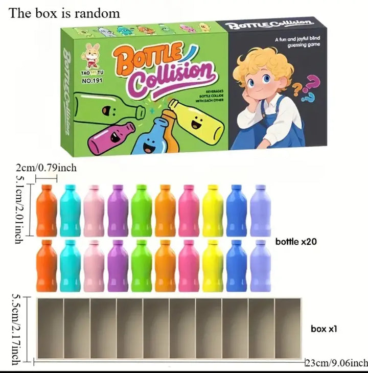 Match The Bottle Color Game – 20 Pieces for Family Game Nights, Enhances Logical Thinking