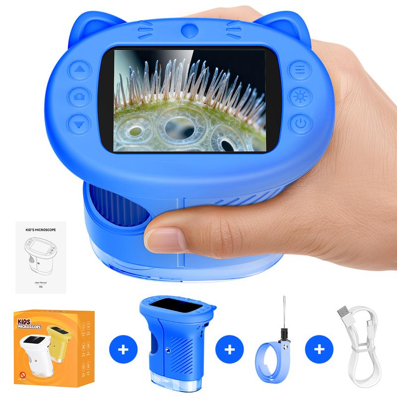 STEM Microscope with Camera – 2.4" 4K Screen, 1000X Magnification & 100m Telescope