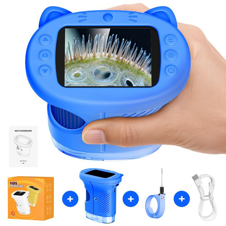 STEM Microscope with Camera – 2.4" 4K Screen, 1000X Magnification & 100m Telescope