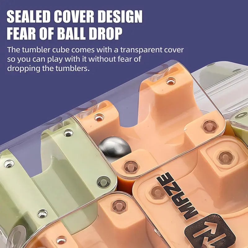 3D Ball Maze Cube Puzzle – Educational Logic Cube for Kids, Parent-Child Battle Game