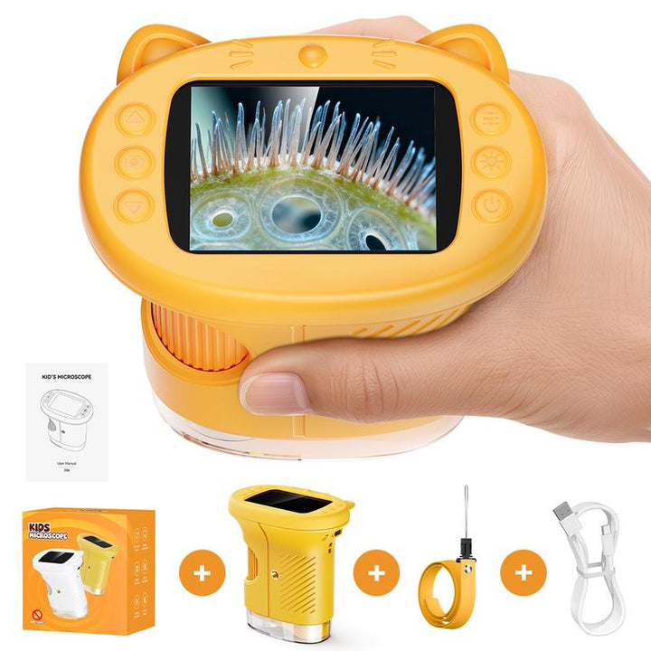 STEM Microscope with Camera – 2.4" 4K Screen, 1000X Magnification & 100m Telescope