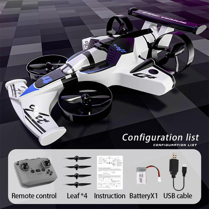Remote-Controlled Car & Plane Combo 360-Degree Drift Tires, Land & Air Capable