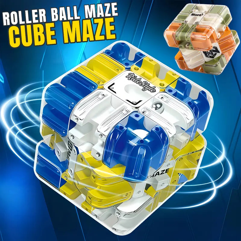 3D Ball Maze Cube Puzzle – Educational Logic Cube for Kids, Parent-Child Battle Game