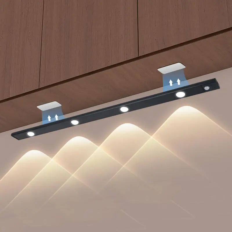 Under Cabinet LED Light Rechargeable Motion Sensor Light with 3 Color Modes