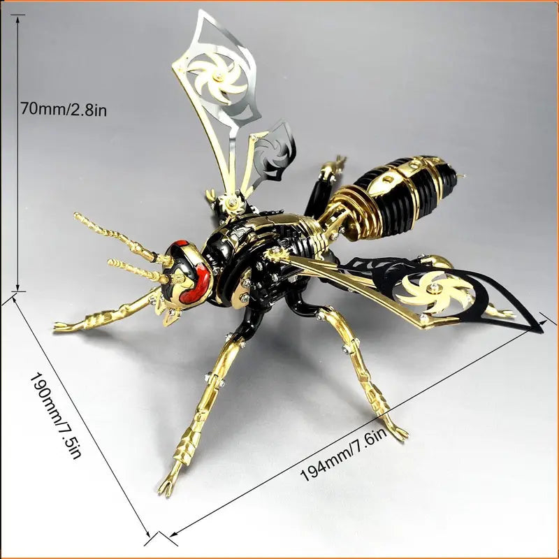 DIY 3D Metal Dragon Puzzle – Stainless Steel Craft Kit for Adults, Kids & Family Fun