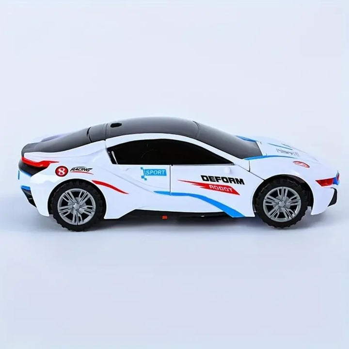 Automatic Deformation Robot Car Toy Transforming Car with Lights, Music & Obstacle Avoidance