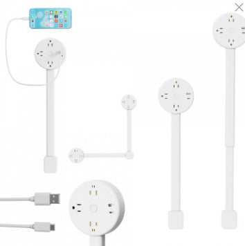 Cross-Border New Product Electrical Outlet Extender Power Socket Sofa Bedside Extender A5