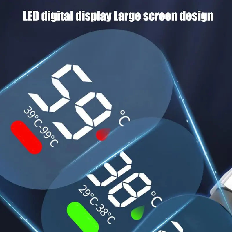 Shower Temperature Sensor Digital Thermometer with 1/2 Inch Nut Size, Precise Water Monitor