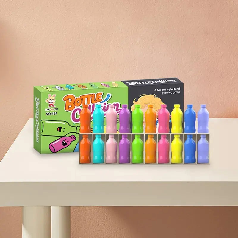 Match The Bottle Color Game – 20 Pieces for Family Game Nights, Enhances Logical Thinking