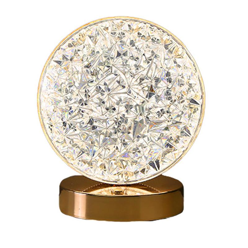USB Rechargeable Modern Crystal Table Lamp LED Night Light