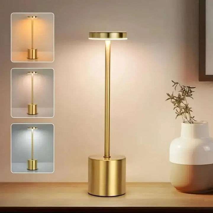 USB Rechargeable Table Lamp Modern Touch Control LED Desk Lamp, Wireless Ambient Light