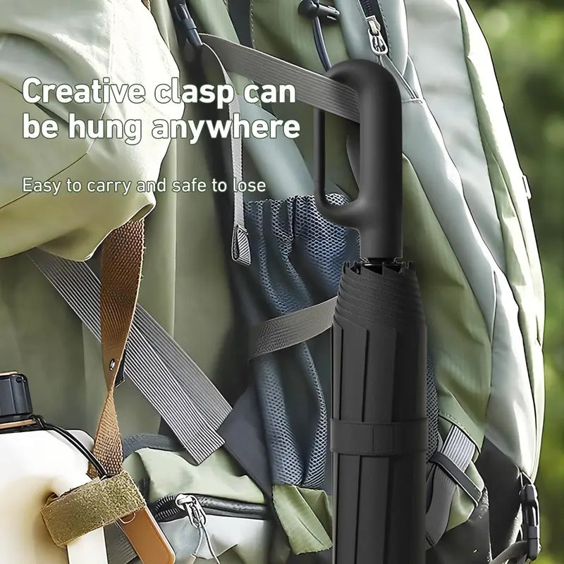 Automatic Folding Umbrella Windproof & Waterproof Portable Rain Umbrella for Men & Women